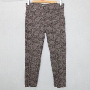89th & Madison Floral Lace Print Pants, Stretch Leggings, Small, Women